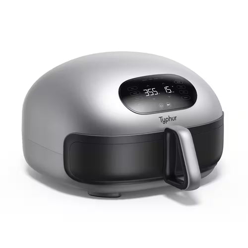Dome 2 5.6 Qt. Grey Smart Air Fryer - High Capacity, Enhanced Airflow, Self-Cleaning, Dishwasher Safe, and Low Noise Operation