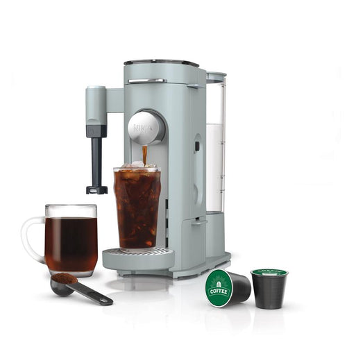 Ninja PB051 Pods & Grounds Specialty Single-Serve Coffee Maker, K-Cup Pod Compatible, Built-In Milk Frother, 6-Oz. Cup to 24-Oz. Travel Mug Sizes, Iced Coffee Maker