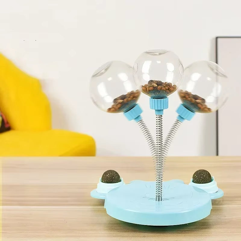 Pet Puzzle Food Leaking Ball Toy Cat Dog Interactive Treat Leaking Toy Catnip Slow Cat Dog Feeder Fun Pet Products Accessories