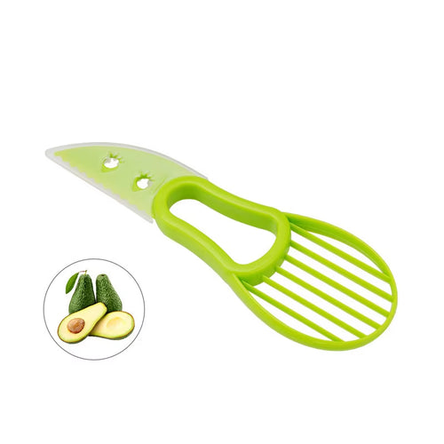 3 in 1 Avocado Slicer PP Avocado Slicer and Pitter Avocado Peeler Cutter Skinner and Corer Fruit Tools KC0128