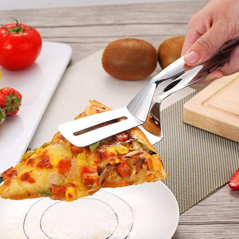 Stainless Steel Steak Clamp Food Clip – Multi-Functional Tongs for Bread, Meat, Grill Fish, BBQ, and Kitchen Cookware Utensil