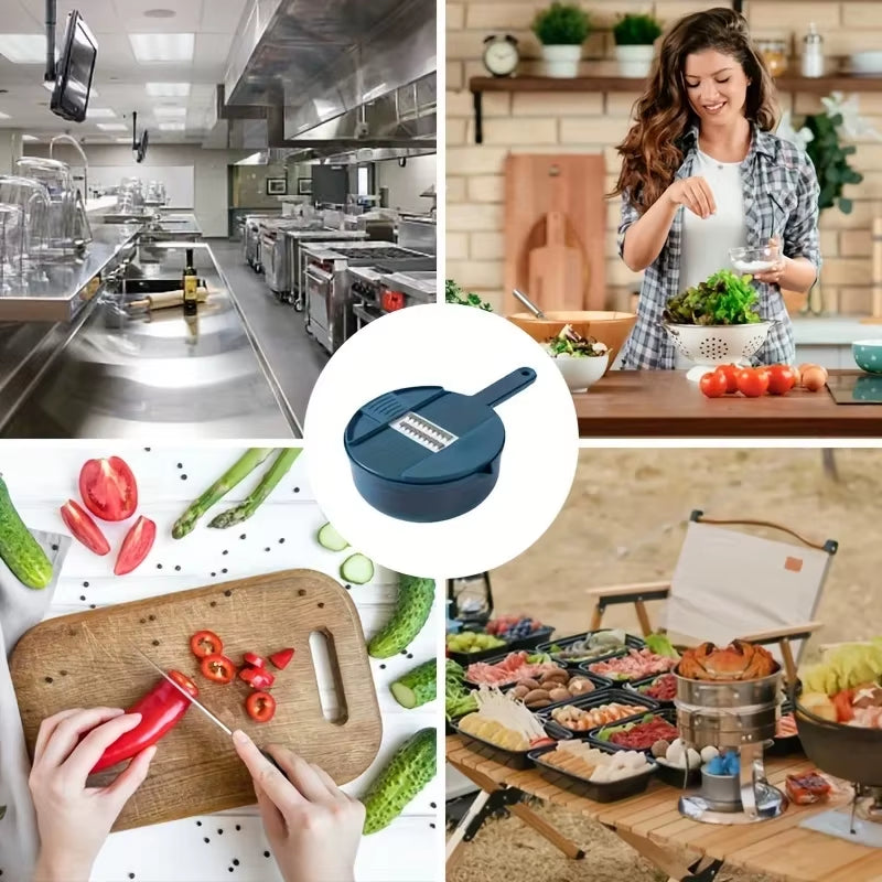 12 in 1 Vegetable Cutter Multi-Functional Potatoes Manually Cut Shred Slicer Grater Kitchenware Acceesories Tools