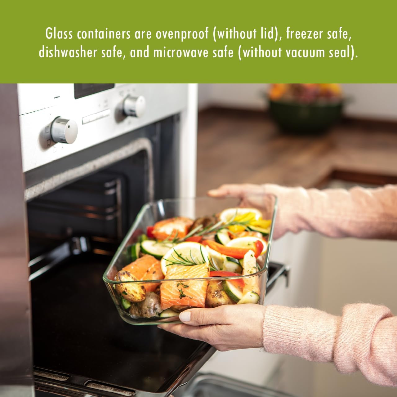 Fresh & save Glass Large Airtight Food Storage Container, Meal Prep Container, Food Saver
