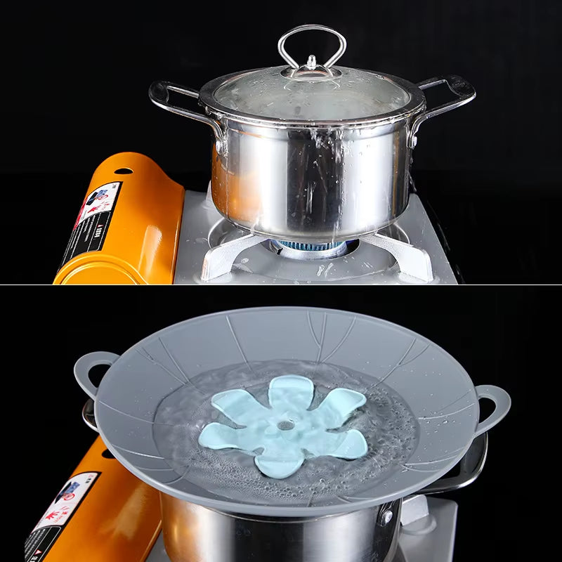 Multifunctional Silicone Lid Spill Stopper anti Overflow Pot Cover Kitchen Gadgers Cooking Pot Lids Utensil
