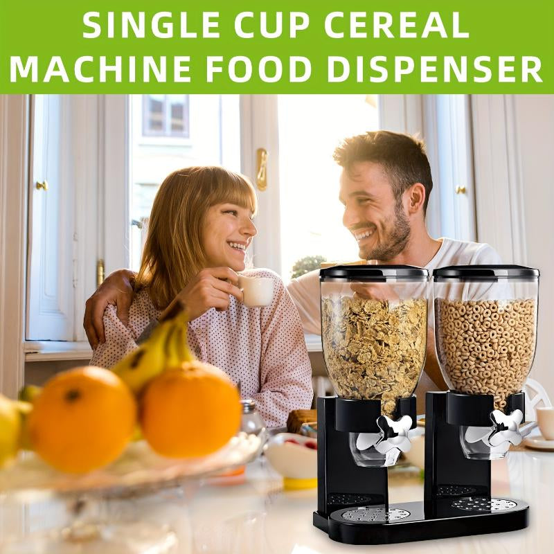 Pancerka Large Capacity Dual Control Grain Dispenser - Easy to Operate, Adjustable Portion Control, and Mess-Free Design - Perfect for Festive Occasions, Breakfast, and Snack Time with Family and Friends Containers Kitchen Utensils Plastic