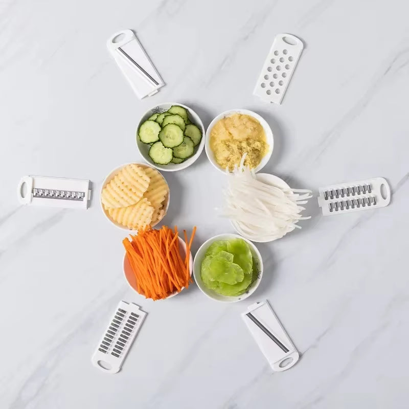12 in 1 Vegetable Cutter Multi-Functional Potatoes Manually Cut Shred Slicer Grater Kitchenware Acceesories Tools