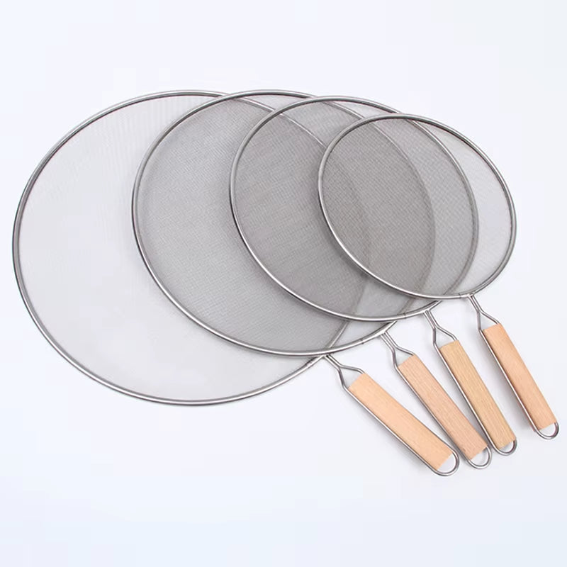 Cooking Frying Stainless Steel anti Splatter Guard Oil Net Grease Splatter Screen Pan Mesh Guard Screen Splash Cover