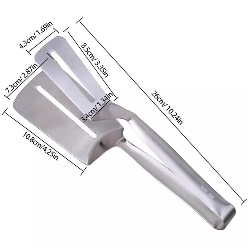 Stainless Steel Steak Clamp Food Clip – Multi-Functional Tongs for Bread, Meat, Grill Fish, BBQ, and Kitchen Cookware Utensil