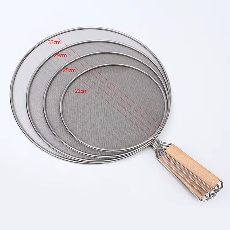Cooking Frying Stainless Steel anti Splatter Guard Oil Net Grease Splatter Screen Pan Mesh Guard Screen Splash Cover