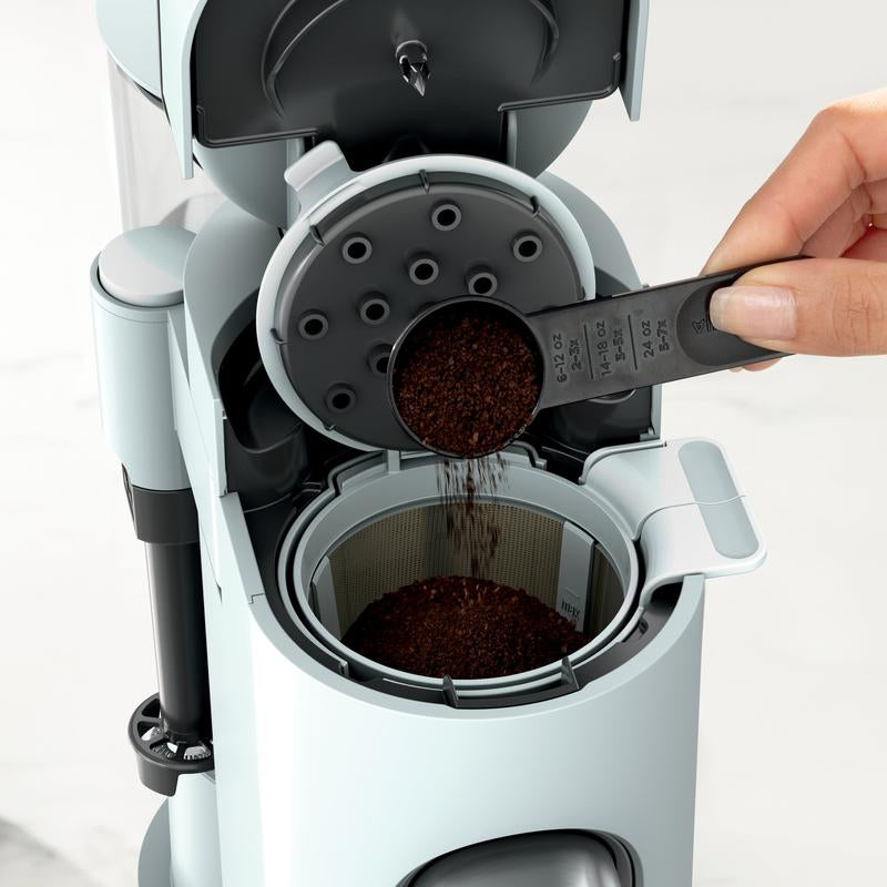 Ninja PB051 Pods & Grounds Specialty Single-Serve Coffee Maker, K-Cup Pod Compatible, Built-In Milk Frother, 6-Oz. Cup to 24-Oz. Travel Mug Sizes, Iced Coffee Maker