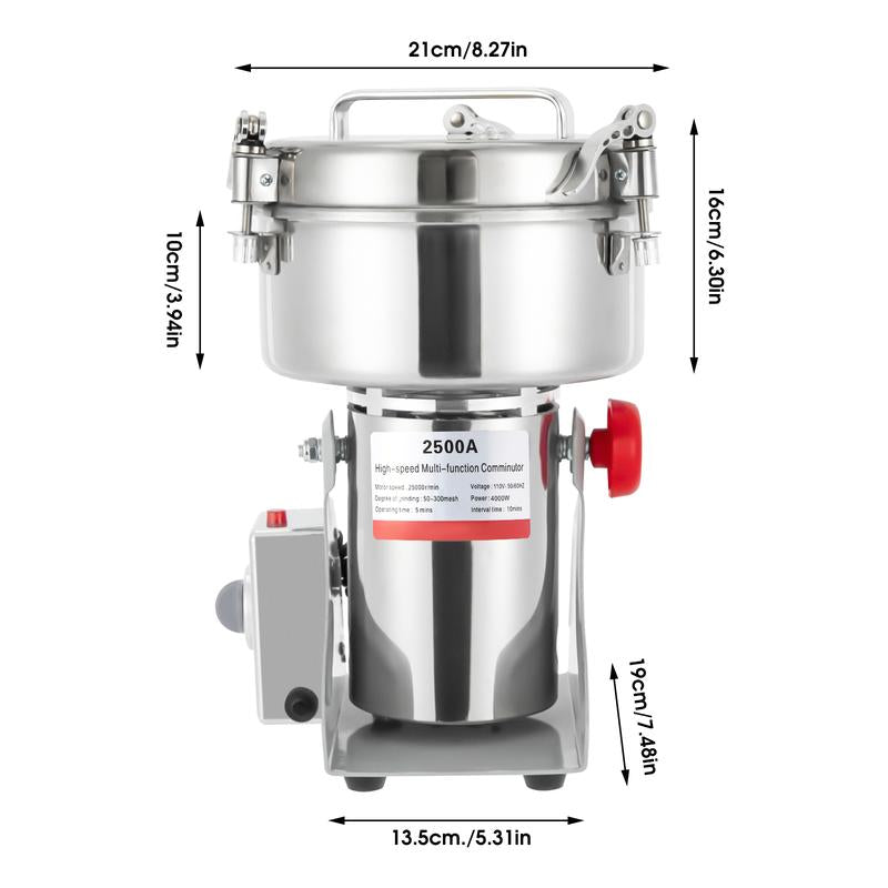 Electric Grain Grinder,Home & Kitchen Must-Have for Grinding Grains, Herbs & Spices - Easy Operation & Cleanup