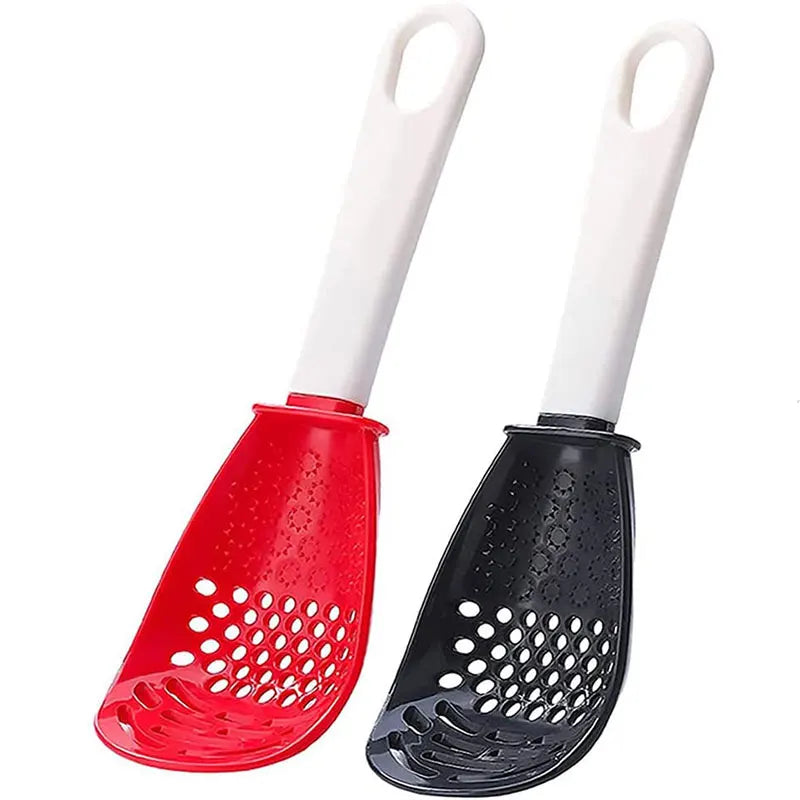 Multifunctional Cooking Spoons Grinding Cooking Spoons Mashing Draining Funnel Egg Stirrer Potato Mashing Frying Spatula