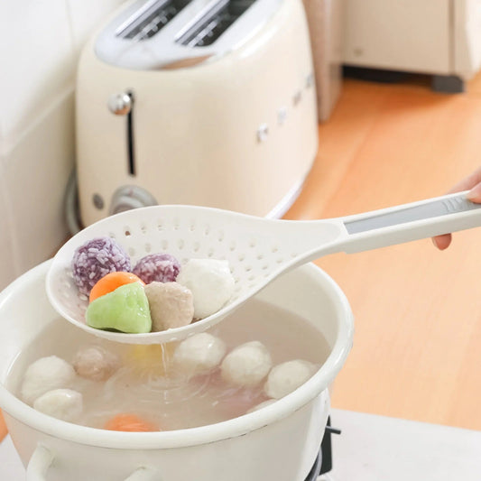 Plastic Kitchen Strainer Spoon Multifunctional Spoon Strainer Handle