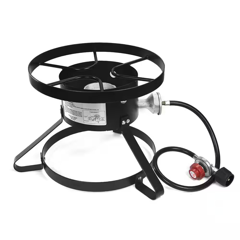 BTU LPG Propane Gas one Burner Outdoor Stove High Pressure Regulator