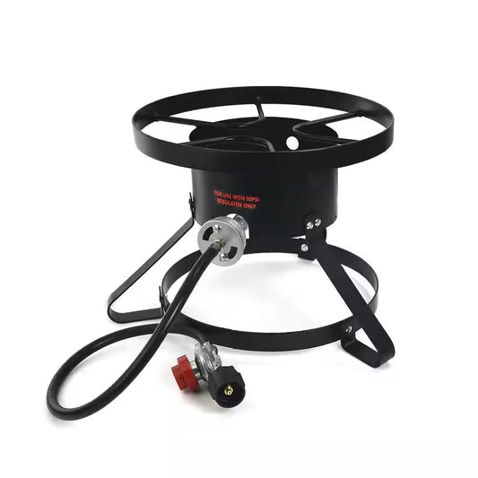 BTU LPG Propane Gas one Burner Outdoor Stove High Pressure Regulator