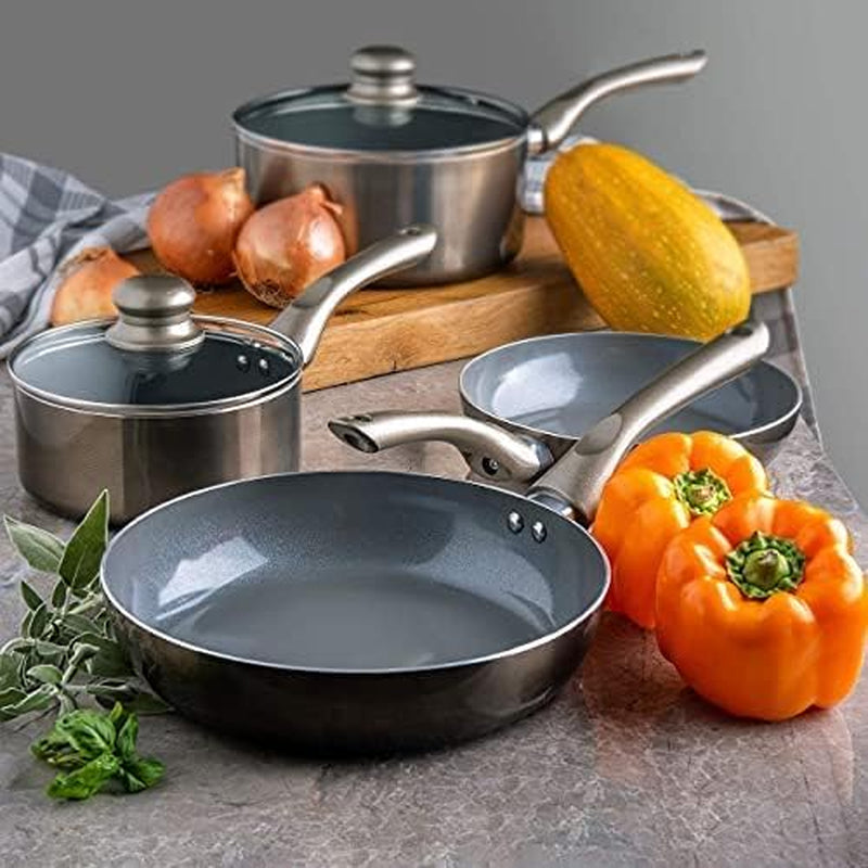 Piece Nonstick Cookware Set with Lids lightweight aluminum Bakelite