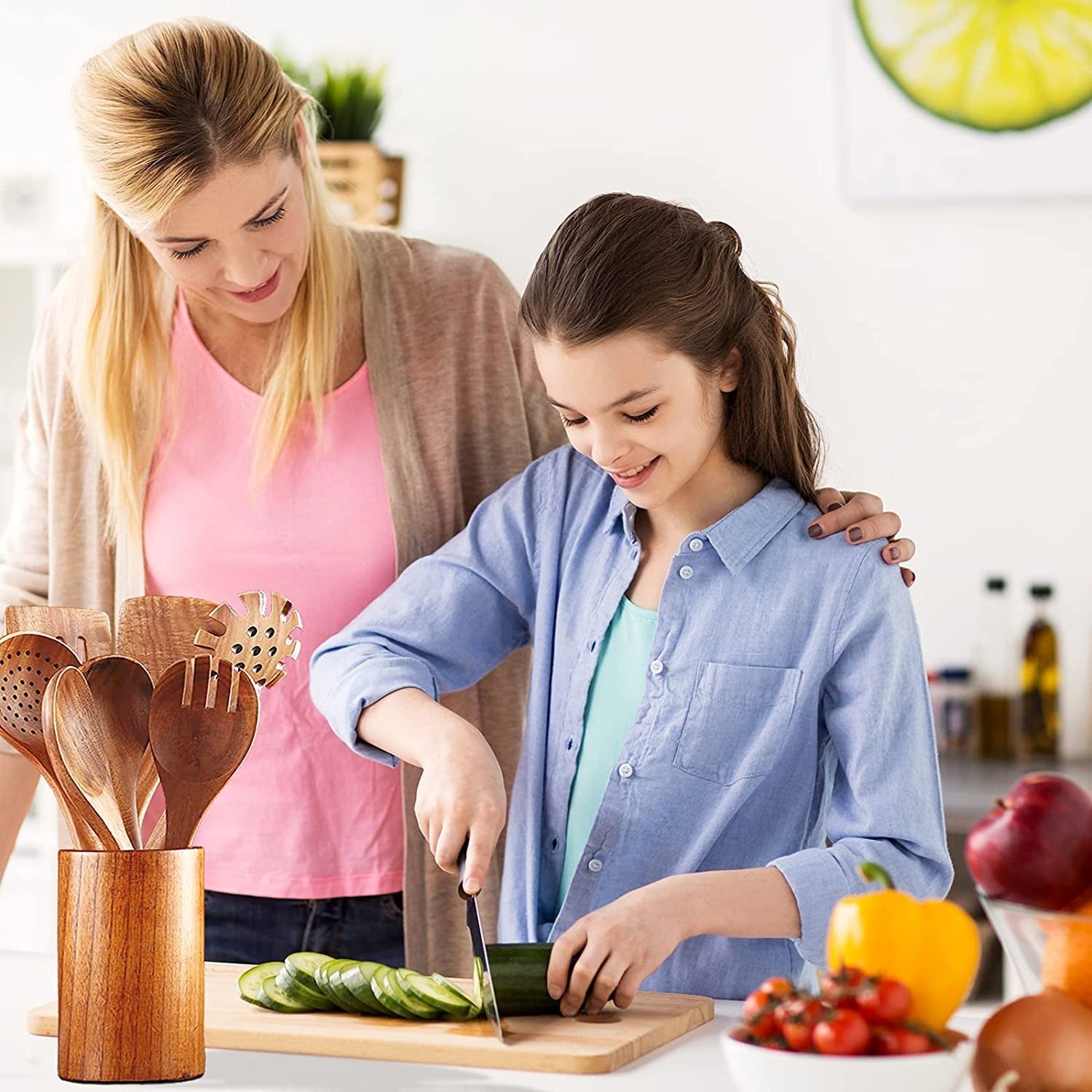 Piece Wooden Spoons for Cooking Wooden Utensils for Cooking