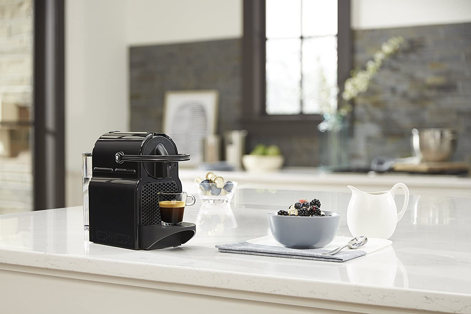 Inissia Espresso Machine by ,24 Oz, Black