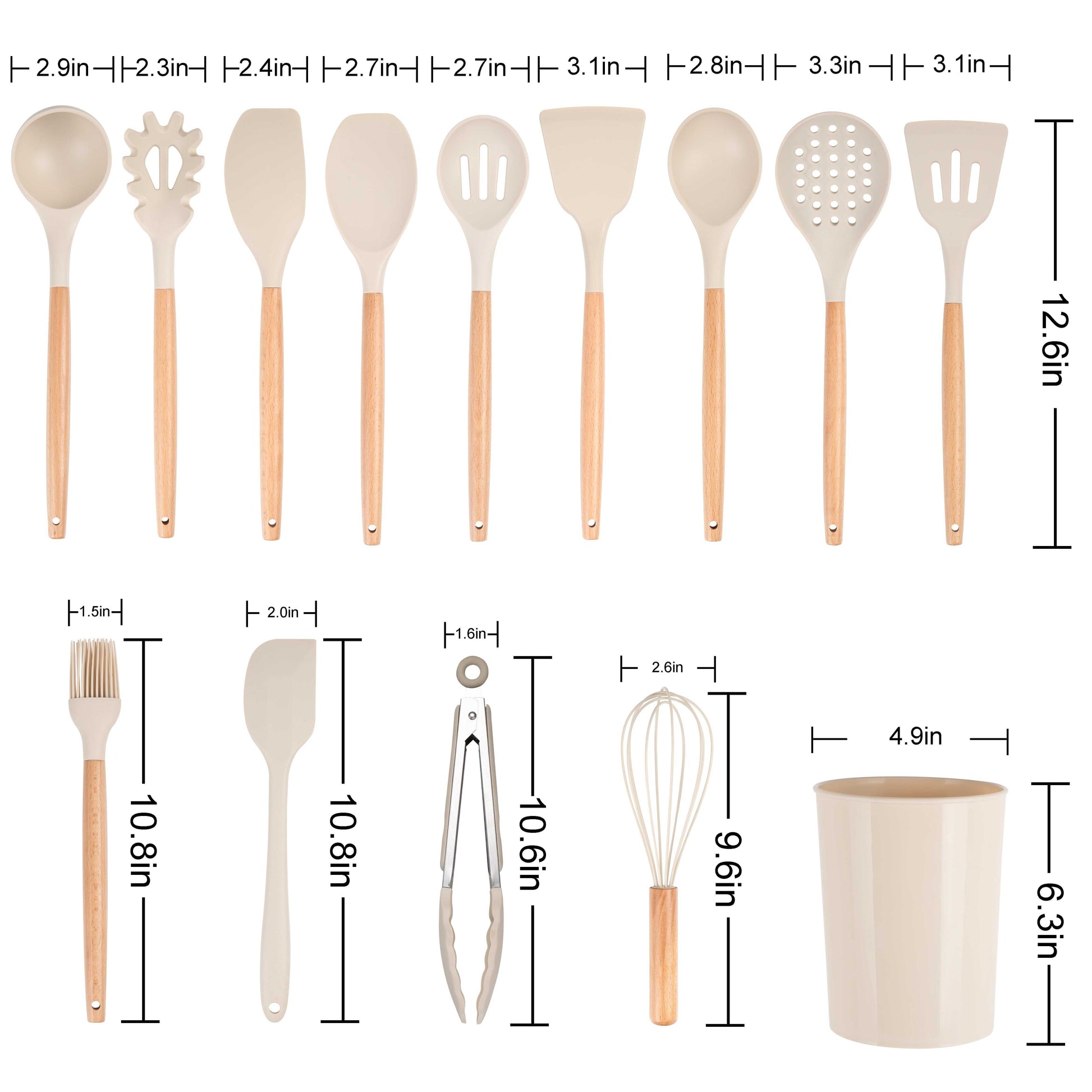 Mainstays kitchen Cooking Utensil Set with Caddy makes cooking easier