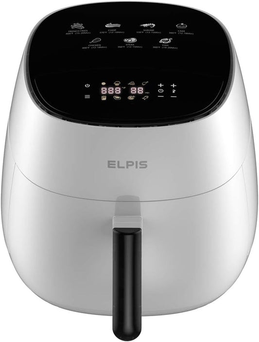 Ceramic Air Fryer 1400 Watt QT 8 In 1 LED Digital Touchscreen White