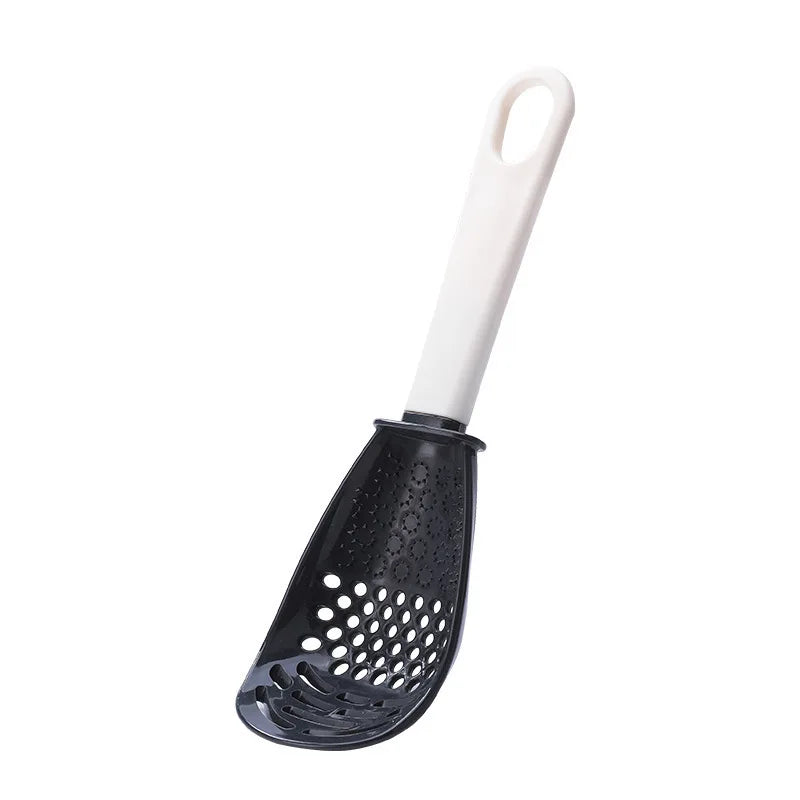 Multifunctional Cooking Spoons Grinding Cooking Spoons Mashing Draining Funnel Egg Stirrer Potato Mashing Frying Spatula