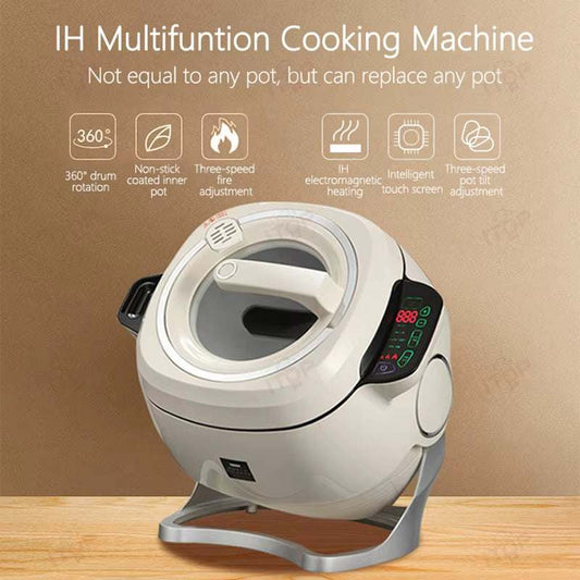 Multifunctional Cooking Machine Home Commercial Drum Type Cooking Pot Fully Automatic Intelligent Cooking Robot 110V 220V