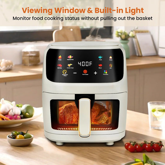 Digital Air Fryer oven advanced heat wrap Touchscreen Viewing Window