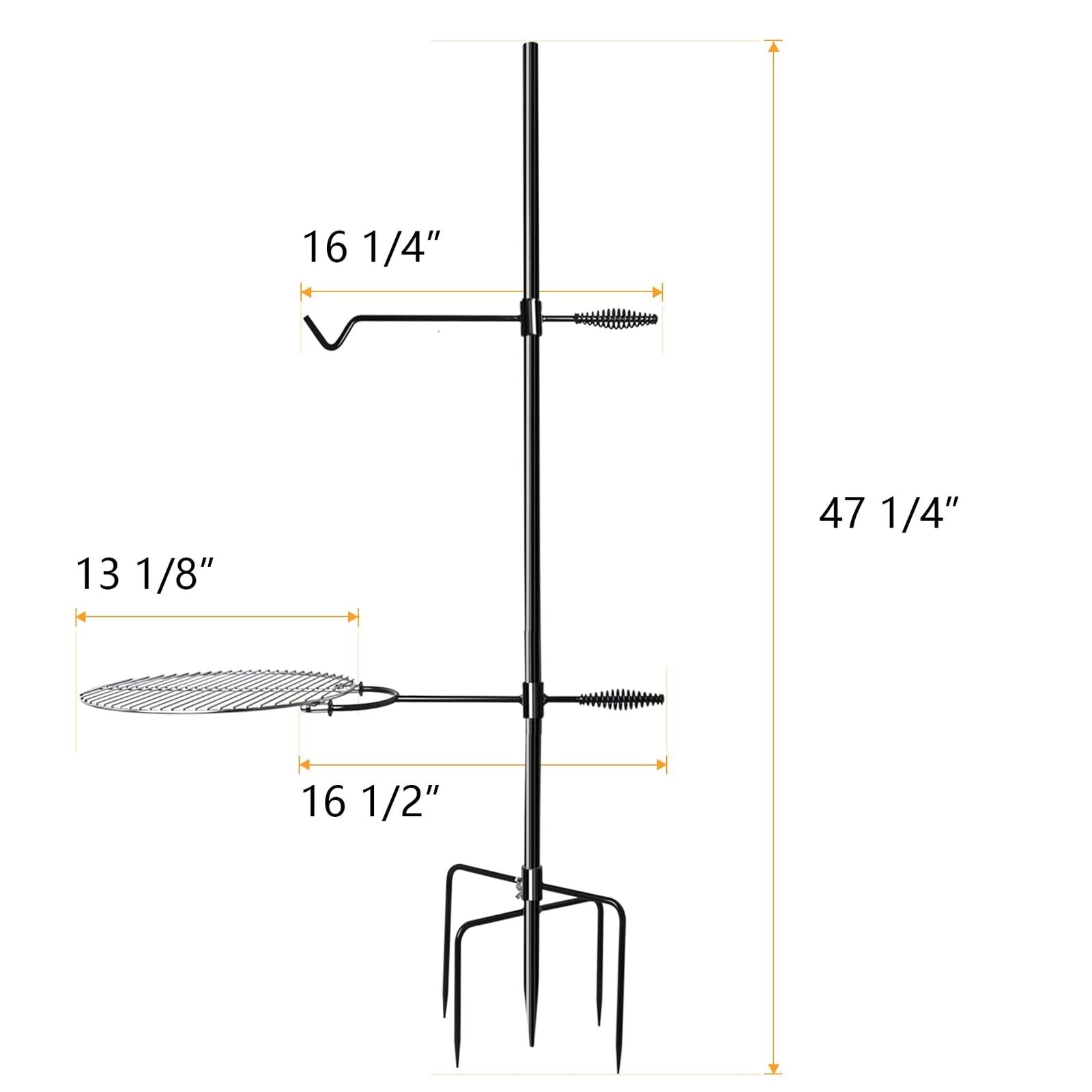 Swivel Campfire Grill Grate with Kettle Hook eBayCampfire Grill steel