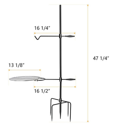 Swivel Campfire Grill Grate with Kettle Hook eBayCampfire Grill steel