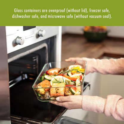 Fresh & save Glass Large Airtight Food Storage Container, Meal Prep Container, Food Saver