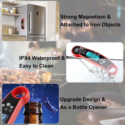 Digital Meat Thermometer Instant Read Food for BBQ Grilling Cooking