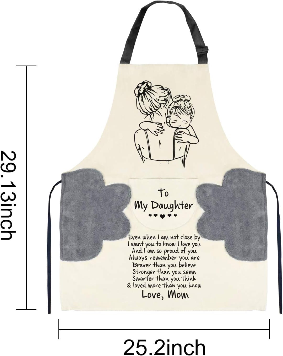 Engraved Kitchen Cooking Apron for Family Suitable different occasions