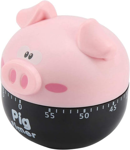 Cute Cartoon Pig Kitchen Timer Cooking Timer Cooking Mechanical Home Decor Counters for Cooking Timing Tool ()