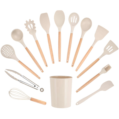 Mainstays kitchen Cooking Utensil Set with Caddy makes cooking easier
