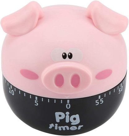 Cute Cartoon Pig Kitchen Timer Cooking Timer Cooking Mechanical Home Decor Counters for Cooking Timing Tool ()