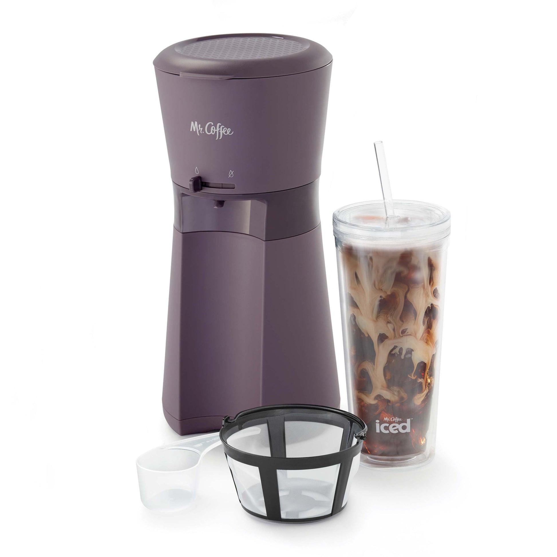 ® Iced™ Coffee Maker with Reusable Tumbler and Coffee Filter, Lavender