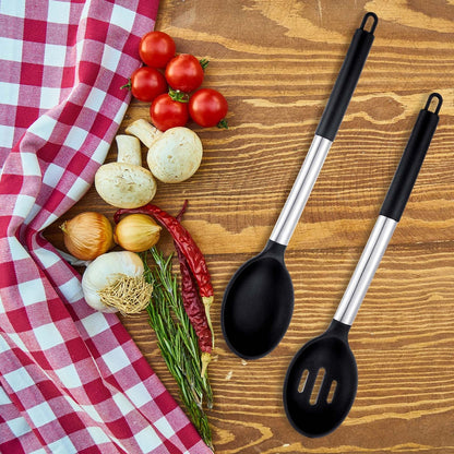 Pcs Heat Resistant Silicone Cooking Spoons a soup spoon in the kitchen