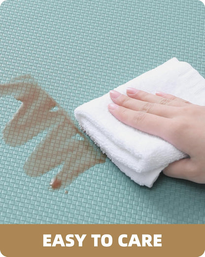 Kitchen Rugs, Kitchen Runner Rug Kitchen Floor Mat, Cushioned Anti-Fatigue Kitchen Mat, Non Slip Waterproof Comfort Standing Padded, Memory Foam Kitchen Mat, 17"X59", Teal