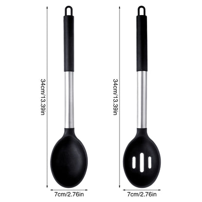 Pcs Heat Resistant Silicone Cooking Spoons a soup spoon in the kitchen