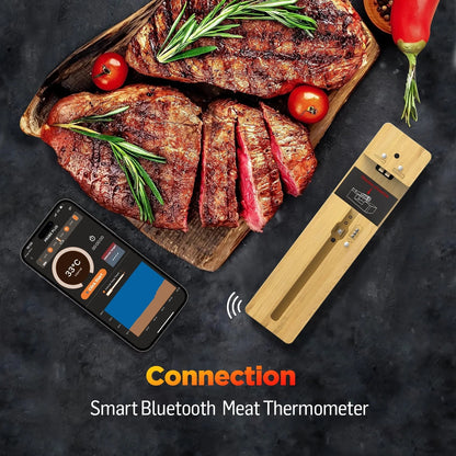 Smart Blue Meat Thermometer for Grill & Oven Cooking technology