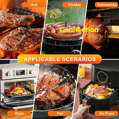 Smart Blue Meat Thermometer for Grill & Oven Cooking technology