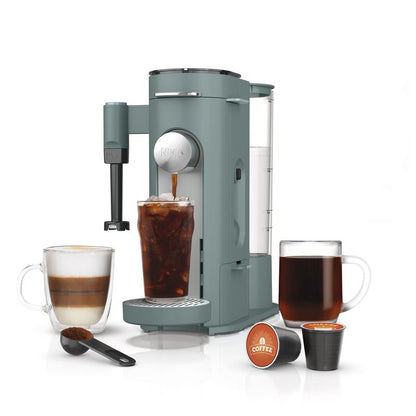 Ninja PB051 Pods & Grounds Specialty Single-Serve Coffee Maker, K-Cup Pod Compatible, Built-In Milk Frother, 6-Oz. Cup to 24-Oz. Travel Mug Sizes, Iced Coffee Maker