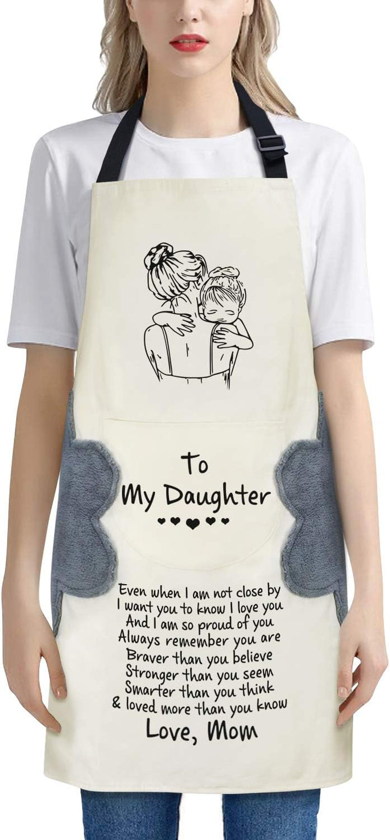 Engraved Kitchen Cooking Apron for Family Suitable different occasions