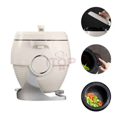Multifunctional Cooking Machine Home Commercial Drum Type Cooking Pot Fully Automatic Intelligent Cooking Robot 110V 220V