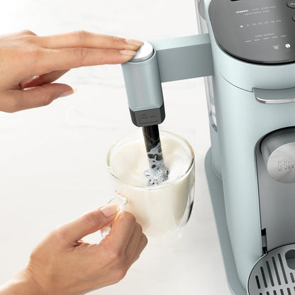 Ninja PB051 Pods & Grounds Specialty Single-Serve Coffee Maker, K-Cup Pod Compatible, Built-In Milk Frother, 6-Oz. Cup to 24-Oz. Travel Mug Sizes, Iced Coffee Maker
